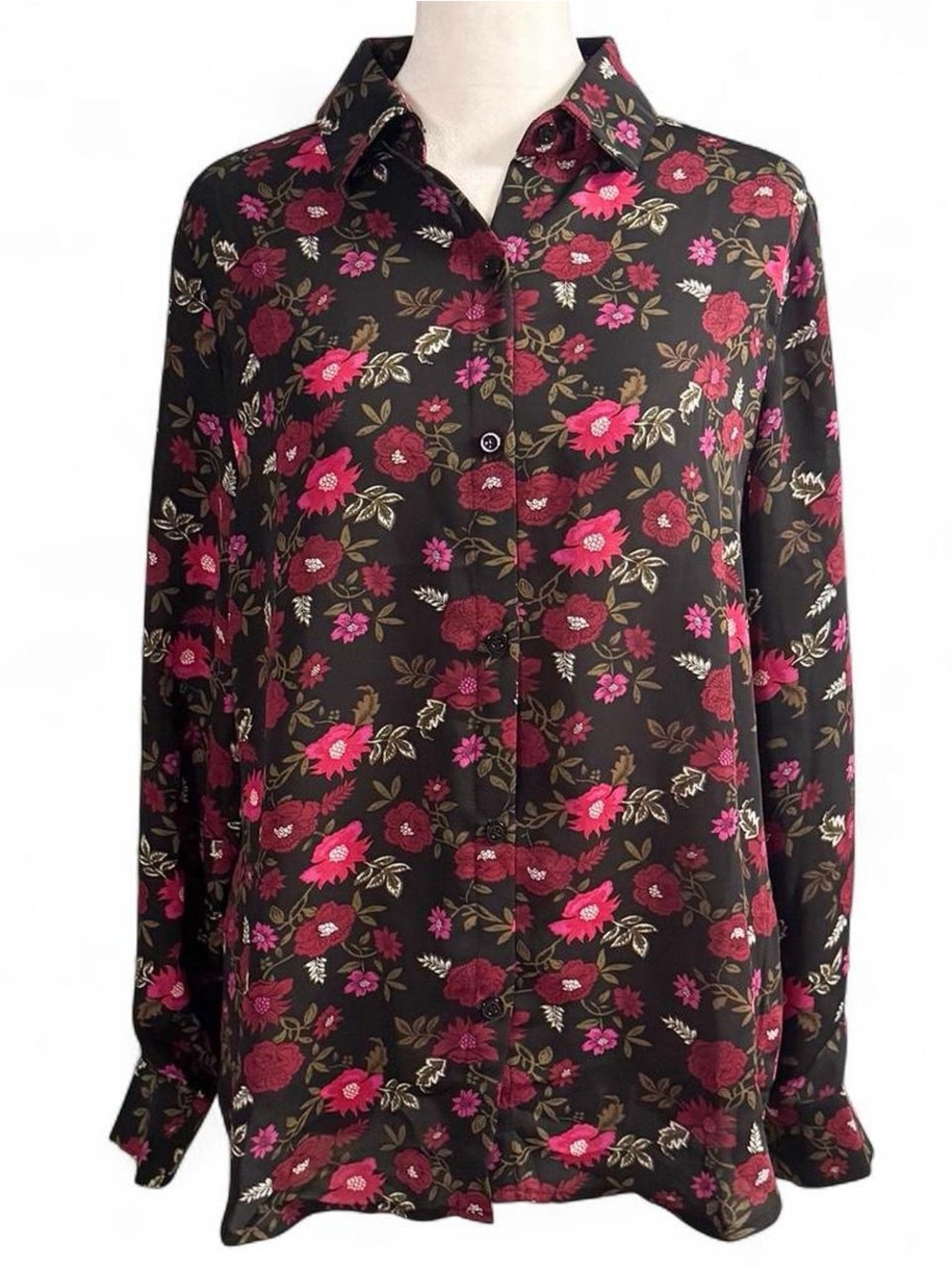 Philosophy Republic Clothing Floral Button Down Blouse Medium Boho Top